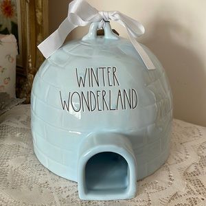 Rae Dunn - WINTER WONDERLAND - igloo birdhouse